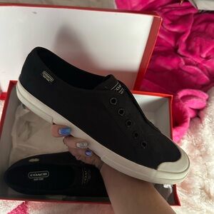 Coach slip on shoes